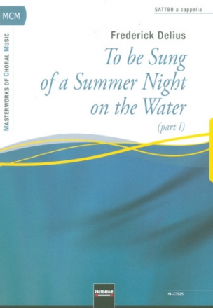 To be sung of a Summer Night on the Water Part 1 fr gem Chor a cappella Partitur