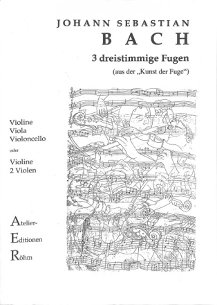 3stimmige Fugen aus der 'Kunst der Fuge' f�r Violine, Viola und Violoncello (Viola) Stimmen