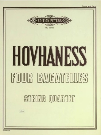 4 Bagatellen op.30 f�r Streichquartett Partitur und Stimmen