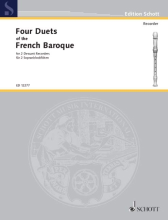 4 Duets of the French Baroque for 2 descant recorders Spielpartitur