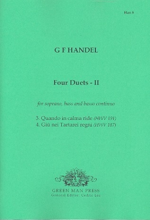 4 Duette Band 2 f�r Sopran, Bass und Bc