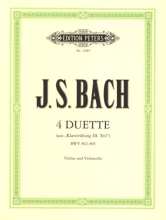 4 Duette f�r Violine und Violoncello Spielpartitur