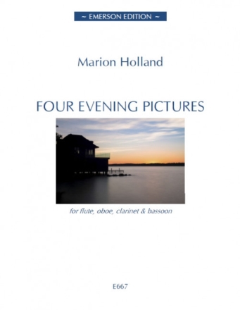 4 Evening Pictures for flute, oboe, clarinet and bassoon score and parts