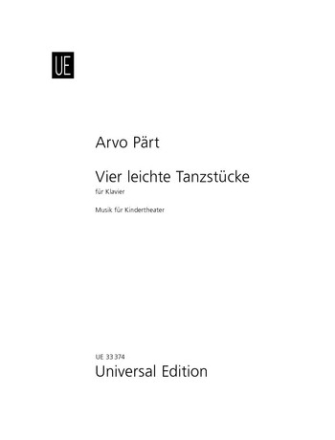 4 leichte Tanzst�cke f�r Klavier