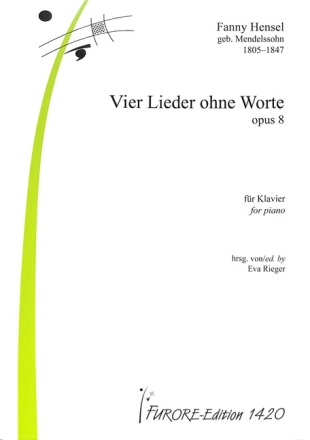4 Lieder ohne Worte op.8 f�r Klavier