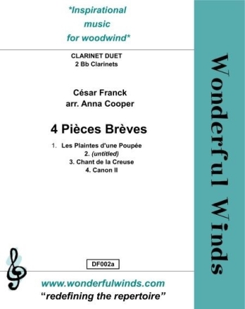 4 Pi�ces br�ves for 2 clarinets in Bb