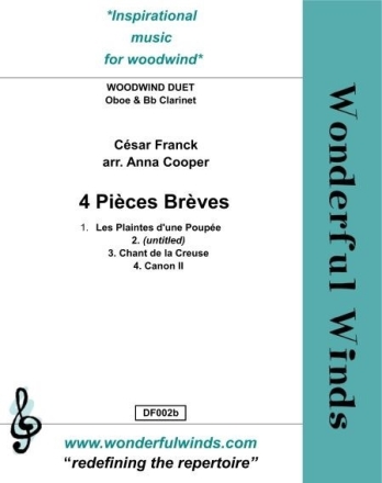 4 Pi�ces br�ves for oboe and clarinet in Bb