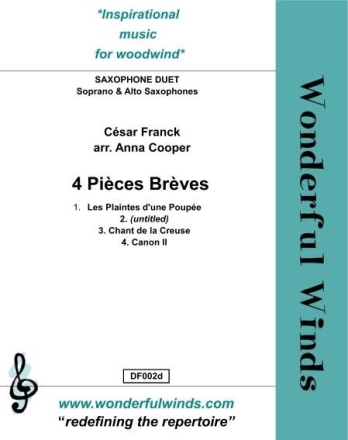 4 Pi�ces br�ves for soprano and alto saxophone
