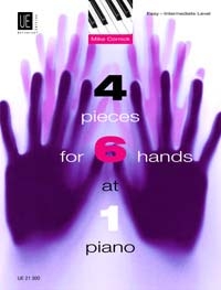 4 pieces for 6 hands at 1 piano Spielpartitur