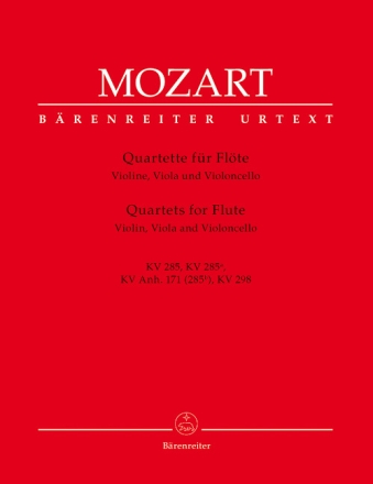 4 Quartette f�r Fl�te und Streichtrio Stimmen