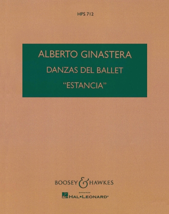 4 T�nze aus dem Ballett Estancia op.8a f�r Orchester Studienpartitur
