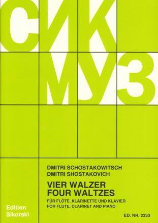4 Walzer f�r Fl�te, Klarinette und Klavier