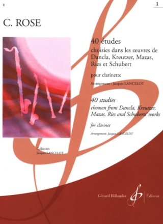 40 etudes vol.1 (nos.1-20) pour clarinette