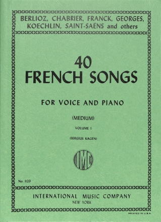 40 French Songs vol.1 for medium voice and piano (fr)