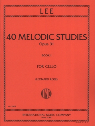 40 melodic Studies op.31 vol.1 (nos.1-22) for cello solo