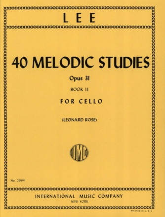 40 melodic Studies op.31 vol.2 (nos.23-40) for violoncello