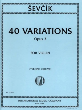 40 Variations op.3 for violin