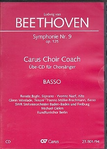 Finale der Sinfonie d-Moll Nr.9 op.125 - Chorstimme Bass  Playalong-CD