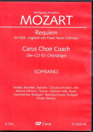 Requiem d-Moll KV626 - Chorstimme Sopran  2 Playalong-CD's