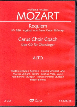 Requiem d-Moll KV626 - Chorstimme Alt  2 Playalong-CD's (mp3-Format)