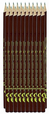 Bleistift 9. Symphonie normale Rundform ohne Radiergummi, rot Verpackungseinheit (Box) enthlt 100 Exemplare