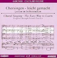 Ccilienmesse CD Chorstimme Alt und Chorstimmen ohne Alt