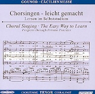 Ccilienmesse CD Chorstimme Tenor und Chorstimmen ohne Tenor