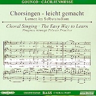 Ccilienmesse CD Chorstimme Bass und Chorstimmen ohne Bass