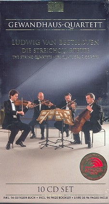 Gewandhausquartett - Beethoven-Streichquartette 10 CD-Box (Booklet dt/en/frz)