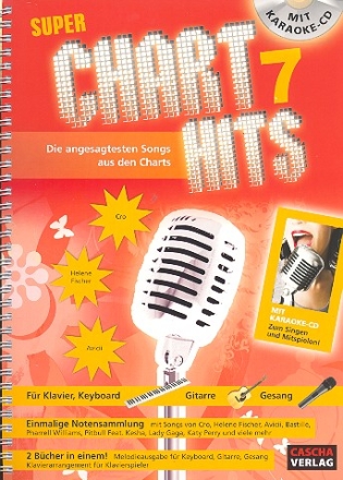 Super Chart Hits Band 7 (+CD): Songbook Tasteninstrument / Gitarre/ Gesang/ Melodieinstrument