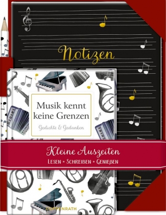 Musik kennt keine Grenzen  Buch - Notizheft - Bleistift Set