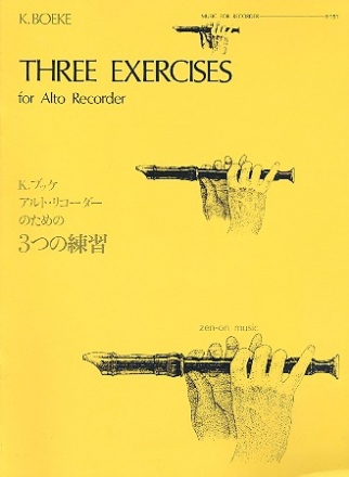 3 Exercises for alto recorder