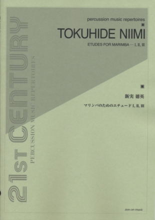 Niimi, Tokuhide Etudes for Marimba I,II & III Marimbaphon