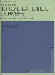 Tu Sens La Terre et La Riviere fr Flte, Gitarre, Violine und Violoncello Partitur und Stimmen