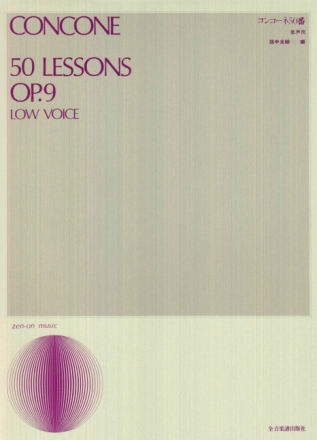 50 Lessons op. 9 tiefe Singstimme und Klavier