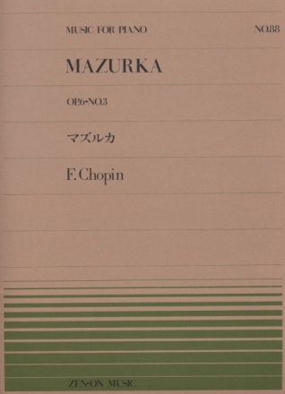 Mazurka op. 6/3 Klavier