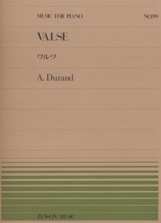 Durand, A. Valse Klavier
