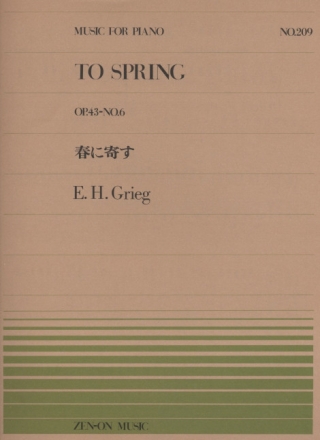 To Spring op. 43/6 Klavier