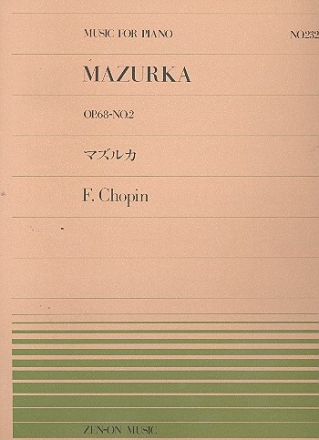 Mazurka a-Moll op.68,2 fr Klavier