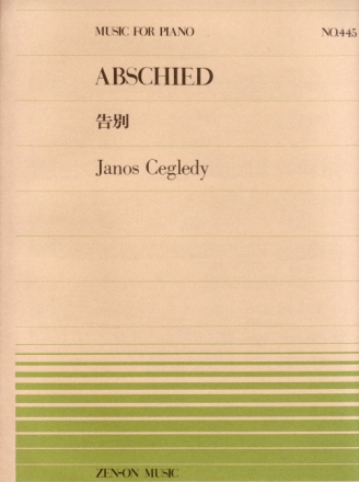 Cegledy, Janos Abschied Klavier