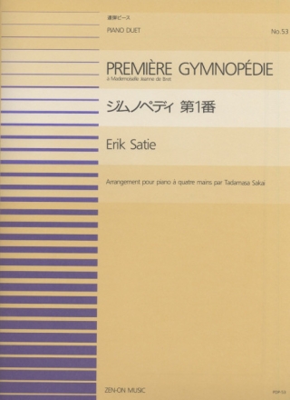 Gymnopedie 1 Klavier 4-hndig