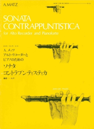 Sonata contrappuntistica Alt-Blockflte und Klavier