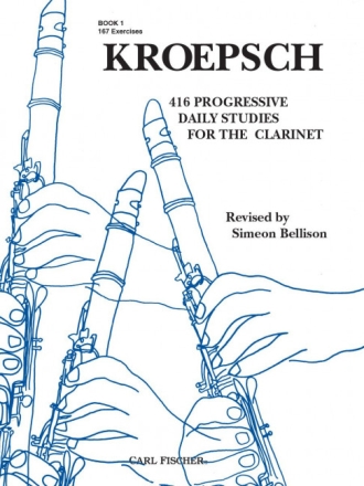 416 progressive daily Studies vol.1 167 exercises for clarinet