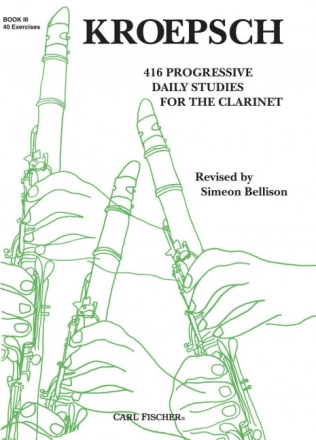 416 progressive daily Studies vol.3 40 exercises for clarinet