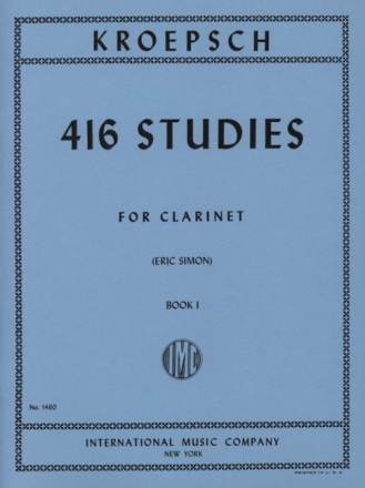 416 Studies vol.1 (nos.1-167) for clarinet
