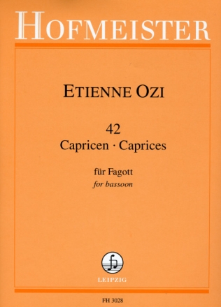 42 Capricen f�r Fagott solo