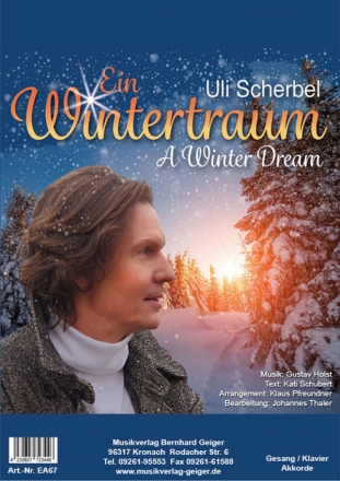 Ein Wintertraum / A Winter Dream fr Gesang und Klavier (mit Akkordbezifferung)