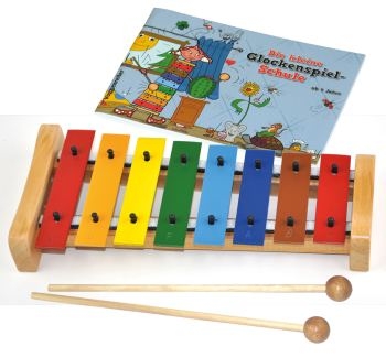 Das bunte Glockenspiel-Set Die kleine Glockenspielschule mit Instrument