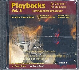 Playbacks for Drummer vol.8 CD Instrumental Crossover