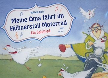 Meine Oma fhrt im Hhnerstall Motorrad Bildkarten-Set fr Kamishibai